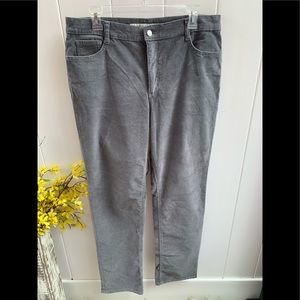 Jones New York size 16 Lexington straight gray